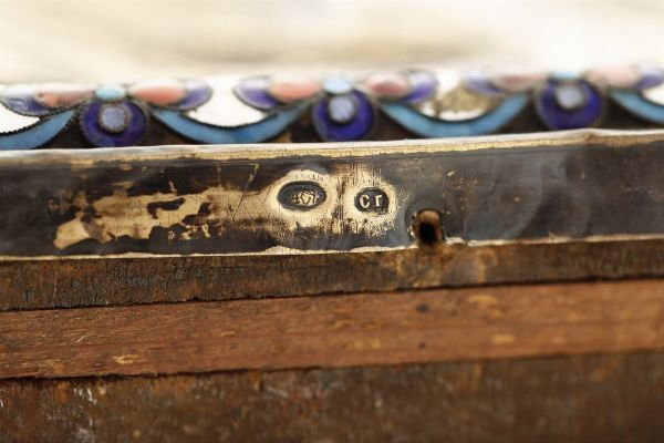 Icona Vergine di Kazan. Russia bolli in uso dal 1896 al 1908  - Asta Argenti da collezione | Antichi - Associazione Nazionale - Case d'Asta italiane