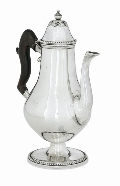 Caffettiera. Probabilmente Malta XVIII-XIX secolo  - Asta Argenti da collezione | Antichi - Associazione Nazionale - Case d'Asta italiane