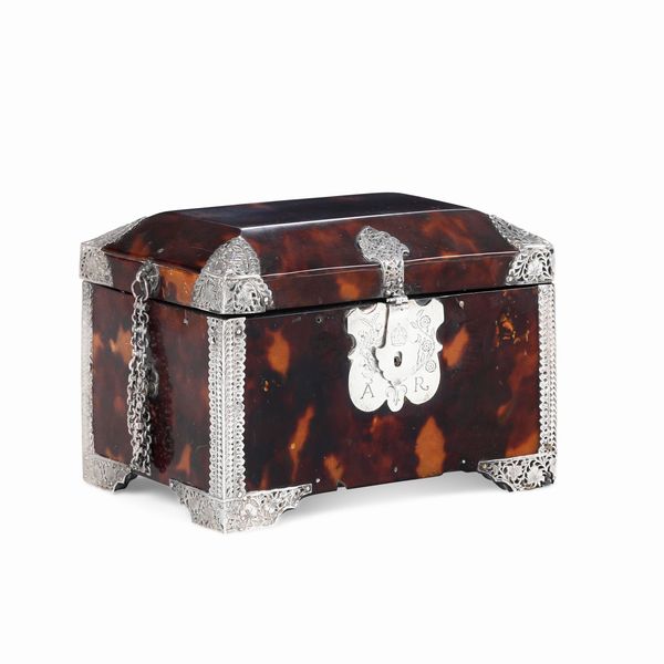 Scatola porta essenze. Arte coloniale del XVIII secolo.  - Asta Argenti da collezione | Antichi - Associazione Nazionale - Case d'Asta italiane