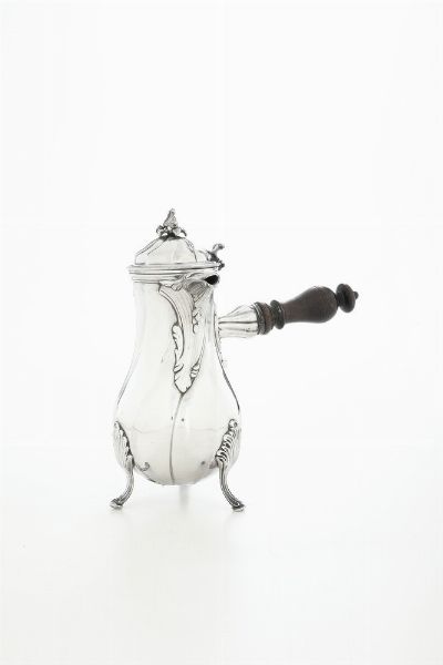 Cioccolatiera. Torino seconda met del XVIII secolo. Argentiere Giovanni Battista Giustetti (1753 - post 1802). Assaggiatore e contrassaggiatore Bartolomeo Bernardi (1778-1816)  - Asta Argenti da collezione | Antichi - Associazione Nazionale - Case d'Asta italiane