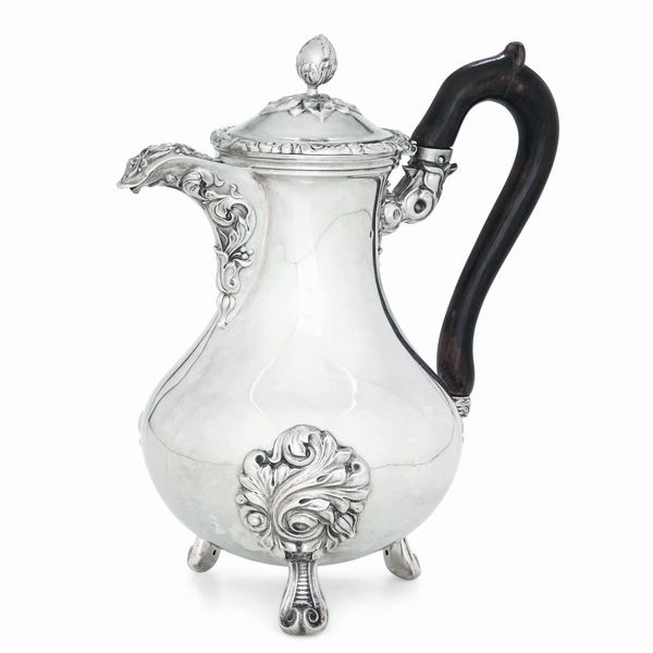Caffettiera. Torino, 1840. Argentieri Giuseppe Lanza e Innocenzo Lupo  - Asta Argenti da collezione | Antichi - Associazione Nazionale - Case d'Asta italiane