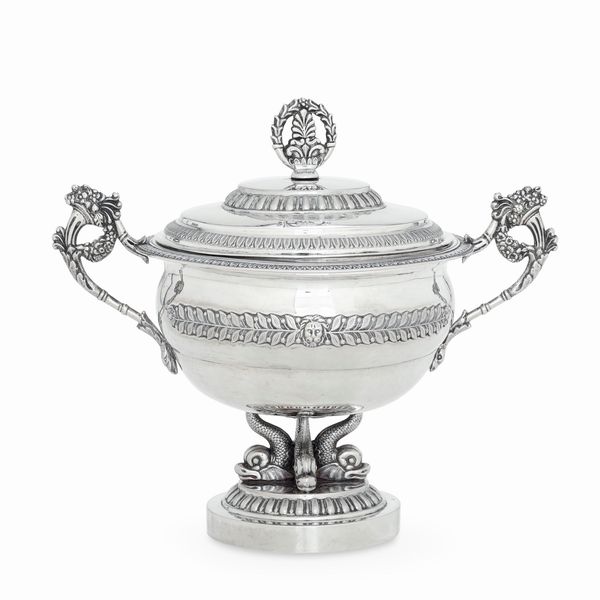 Zuccheriera. Torino, prima met del XIX secolo. Argentiere Matteo Casalegno (...1832...)  - Asta Argenti da collezione | Antichi - Associazione Nazionale - Case d'Asta italiane