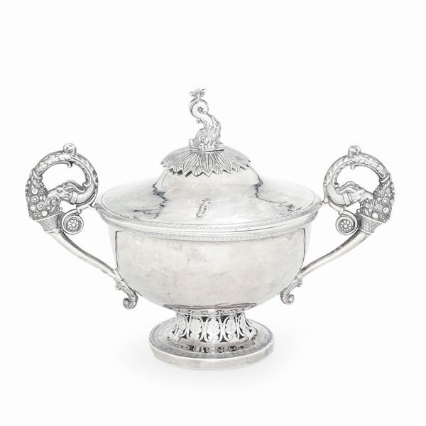 Zuccheriera. Torino, inizi XIX secolo. Argentiere Giuseppe Giovara (...1822-1824...)  - Asta Argenti da collezione | Antichi - Associazione Nazionale - Case d'Asta italiane