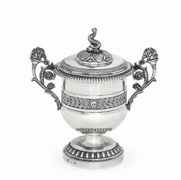 Zuccheriera. Torino, XIX secolo. Argentiere Matteo Casalegno (...1832...)  - Asta Argenti da collezione | Antichi - Associazione Nazionale - Case d'Asta italiane