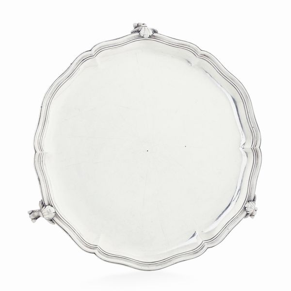 Salver. Genova, marchio della Torretta con datario per l'anno (1)772  - Asta Argenti da collezione | Antichi - Associazione Nazionale - Case d'Asta italiane