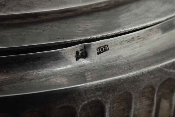 Lucerna. Genova, marchio della Torretta con datario (1)804  - Asta Argenti da collezione | Antichi - Associazione Nazionale - Case d'Asta italiane