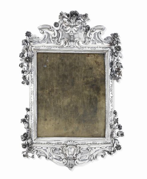 Cornice. Napoli XVIII secolo (apparentemente priva di bollatura)  - Asta Argenti da collezione | Antichi - Associazione Nazionale - Case d'Asta italiane