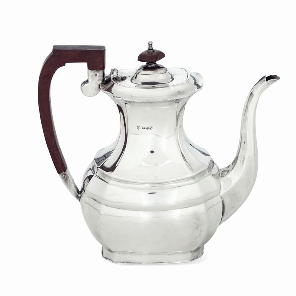 Caffettiera. Marchi della citt di Sheffield per l'anno 1935 e dell'argentiere PP Ltd entro scudo (non identificato)  - Asta Argenti da collezione | Antichi - Associazione Nazionale - Case d'Asta italiane