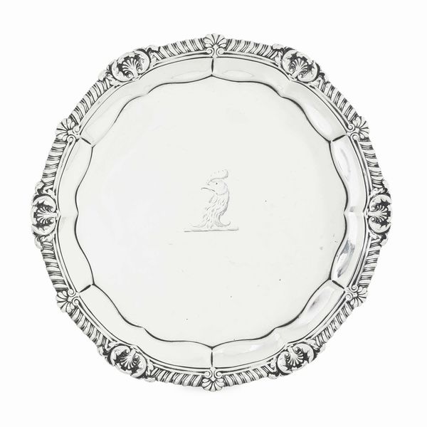Salver. Londra 1820. Argentiere Paul Storr  - Asta Argenti da collezione | Antichi - Associazione Nazionale - Case d'Asta italiane