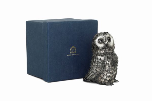 Barbagianni. Etichetta a scudo Mario Buccellati. Italia XX-XXI secolo  - Asta Argenti da collezione | Antichi - Associazione Nazionale - Case d'Asta italiane