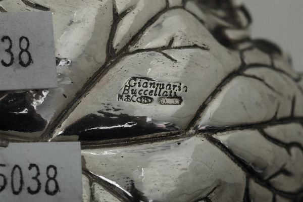 Due ciotole a foglia. Argentiere Clementi, Bologna per Maison Gianmaria Buccellati. Italia XX-XXI secolo  - Asta Argenti da collezione | Antichi - Associazione Nazionale - Case d'Asta italiane