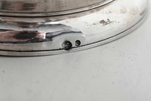 Caffettiera. Genova, probabile XVIII secolo. Marchio della Torretta con datario 178- e marchio con croce mauriziana e delfino  - Asta Argenti da collezione | Antichi - Associazione Nazionale - Case d'Asta italiane