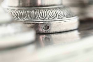 Acetoliera. Francia, prima met del XIX secolo. Marchio dell'argentiere consunto di difficile lettura  - Asta Argenti da collezione | Antichi - Associazione Nazionale - Case d'Asta italiane