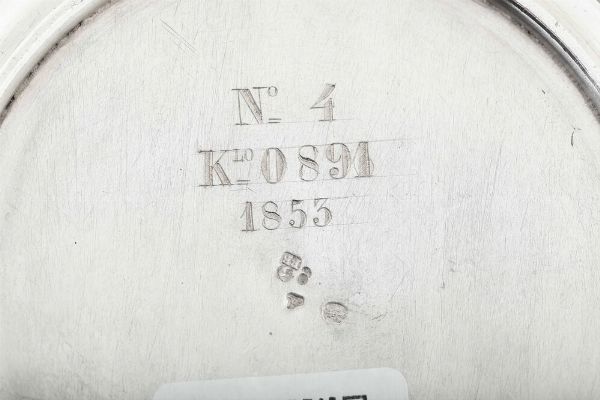 Tazza da puerpera, Torino 1853, argentiere Pietro Borrani  - Asta Argenti da Collezione | XX secolo - Associazione Nazionale - Case d'Asta italiane