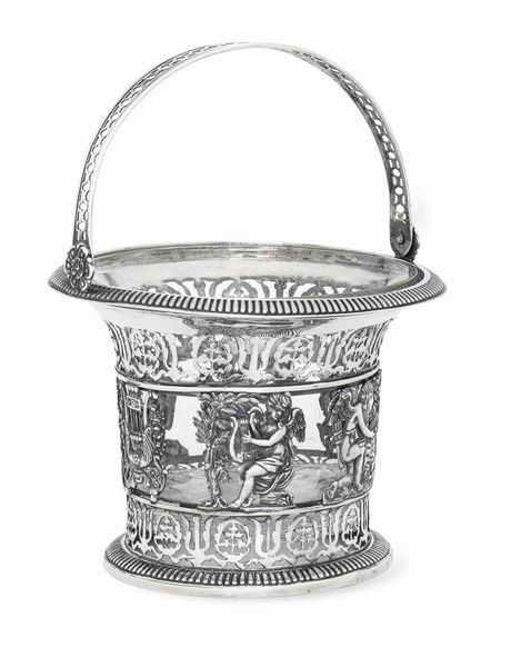 Cestino. Torino, inizi XIX secolo. Argentiere Giuseppe Giovara (1822-1824)  - Asta Argenti da Collezione | XX secolo - Associazione Nazionale - Case d'Asta italiane