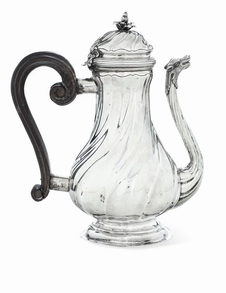 Importante caffettiera. Genova, marchio della Torretta con datario (1)76.  - Asta Argenti da Collezione | XX secolo - Associazione Nazionale - Case d'Asta italiane