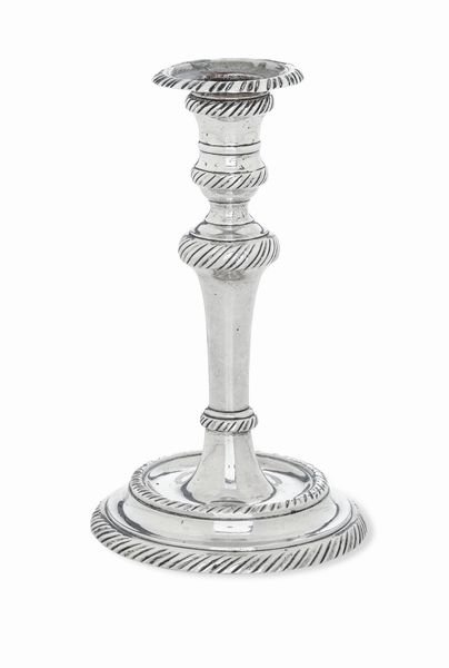 Candeliere. Venezia, seconda met del XVIII secolo  - Asta Argenti da Collezione | XX secolo - Associazione Nazionale - Case d'Asta italiane