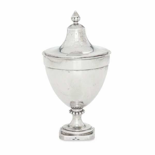 Zuccheriera. Veneto, XIX secolo (Verona ?). Argentiere A.P (non identificato)  - Asta Argenti da Collezione | XX secolo - Associazione Nazionale - Case d'Asta italiane