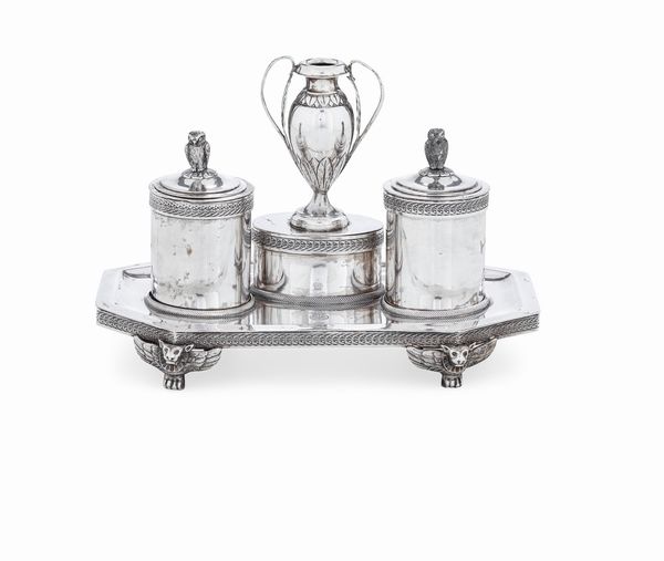 Calamaio. Modena, secondo quarto del XIX secolo. Argentieri Cesare Lazzari e Giovanni Manzini (1827-1843)  - Asta Argenti da Collezione | XX secolo - Associazione Nazionale - Case d'Asta italiane