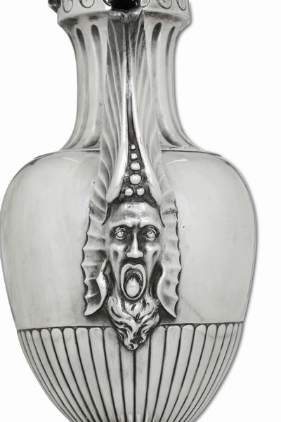 Caffettiera. Stato Pontificio (Urbino?). Marchio dell'argentiere F.S. (Filippo Serafini?). Marchi di occupazione francese in uso dal 1811 al 1815  - Asta Argenti da Collezione | XX secolo - Associazione Nazionale - Case d'Asta italiane