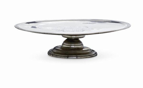 Alzata. Napoli quarto decennio del XVIII secolo. Marchi del console e argentiere Giuseppe Parmentiero  - Asta Argenti da Collezione | XX secolo - Associazione Nazionale - Case d'Asta italiane