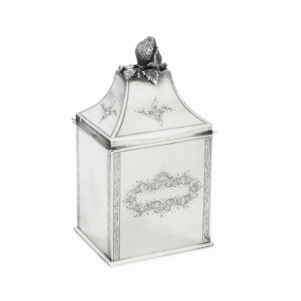 Scatola porta t. Manifattura fiorentina del XX secolo  - Asta Argenti da Collezione | XX secolo - Associazione Nazionale - Case d'Asta italiane