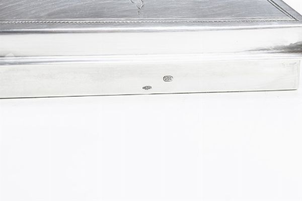 Scatola porta t. Manifattura fiorentina del XX secolo  - Asta Argenti da Collezione | XX secolo - Associazione Nazionale - Case d'Asta italiane