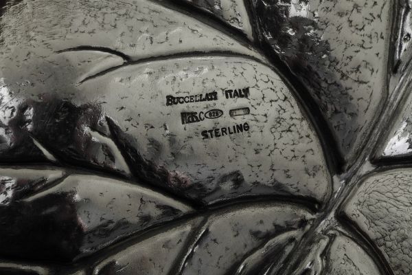 Foglia. Italia XX-XXI secolo. Argentiere Clementi, Bologna per Maison Gianmaria Buccellati  - Asta Argenti da Collezione | XX secolo - Associazione Nazionale - Case d'Asta italiane