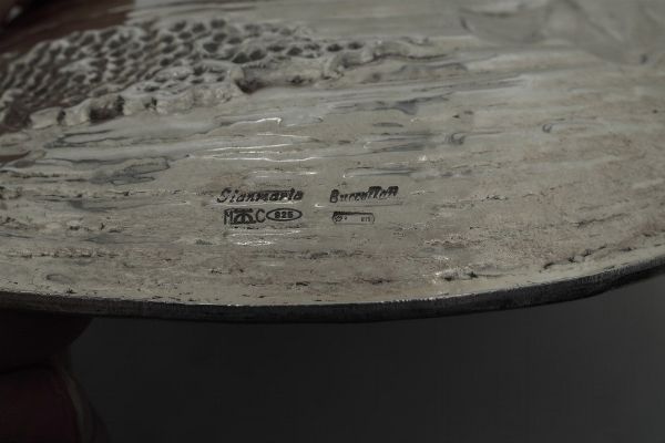 Ciotola a foggia di fico. Argentiere Clementi, Bologna per Maison Gianmaria Buccellati. Italia XX-XXI secolo  - Asta Argenti da Collezione | XX secolo - Associazione Nazionale - Case d'Asta italiane