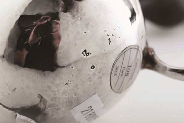 Egoiste. Parigi, XVIII secolo. Marchio dell'argentiere (Jean Derrier?), marchi consunti di difficile lettura  - Asta Argenti da Collezione | XX secolo - Associazione Nazionale - Case d'Asta italiane