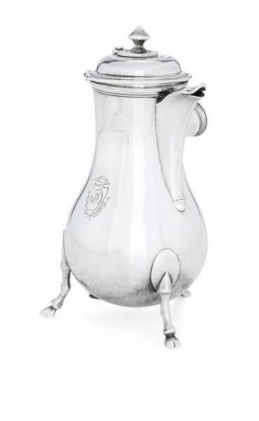 Cioccolatiera. Parigi, prima met del XVIII secolo, maestro argentiere Antoine Leopold.  - Asta Argenti da Collezione | XX secolo - Associazione Nazionale - Case d'Asta italiane