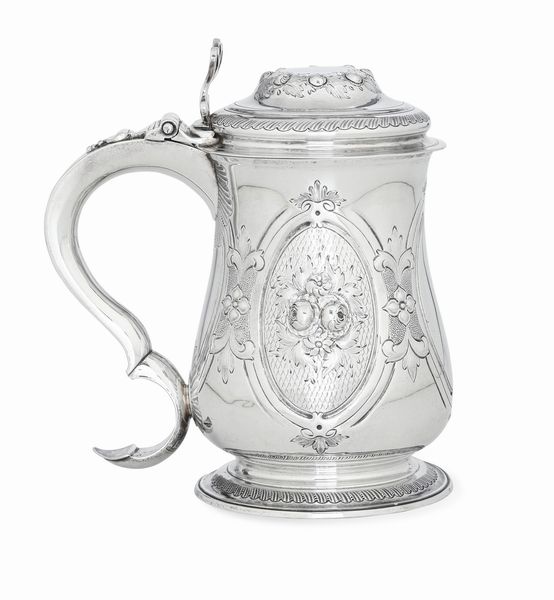 Tankard. Londra 1759. Argentiere Alexander Johnstone  - Asta Argenti da Collezione | XX secolo - Associazione Nazionale - Case d'Asta italiane