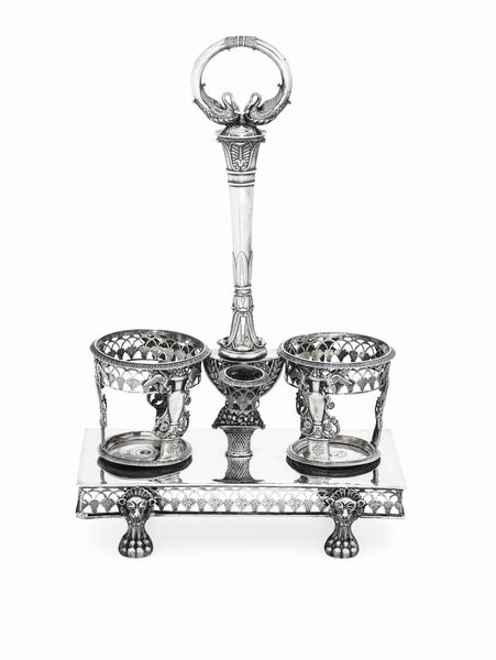 Acetoliera. Parigi, primo quarto del XIX secolo. Argentiere Jean-Pierre Bibron  - Asta Argenti da Collezione | XX secolo - Associazione Nazionale - Case d'Asta italiane