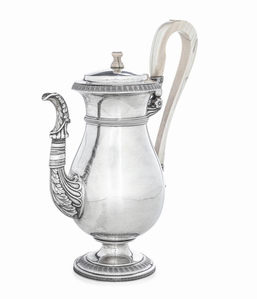 Caffettiera. Budapest 1833. Marchio dell'argentiere GA (non identificato)  - Asta Argenti da Collezione | XX secolo - Associazione Nazionale - Case d'Asta italiane