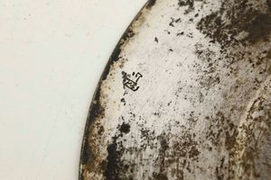 Calice. Oreficeria genovese inizi del XVIII secolo, patena con marchio della Torretta con datario (1)723  - Asta Argenti da Collezione | XX secolo - Associazione Nazionale - Case d'Asta italiane