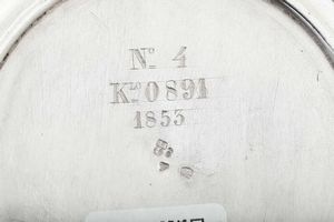 Tazza da puerpera, Torino 1853, argentiere Pietro Borrani  - Asta Argenti da Collezione | XX secolo - Associazione Nazionale - Case d'Asta italiane