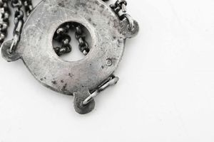 Lucerna. Genova, inizi del XIX secolo. Varie bollature: Torretta con datario (1)802 e aquila coronata, croce mauriziana e delfino  - Asta Argenti da Collezione | XX secolo - Associazione Nazionale - Case d'Asta italiane