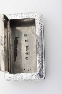 Tabacchiera. Edimburgo 1818, marchio dell'argentiere (Robert Keay I o Robert Kerr)  - Asta Argenti da Collezione | XX secolo - Associazione Nazionale - Case d'Asta italiane