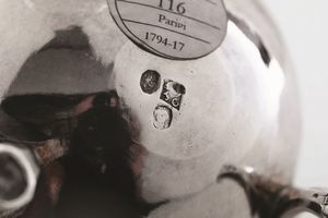 Egoiste. Parigi 1794-1809. Marchio dei maestri argentieri Jacques & Pierre Cardeillhac (?). (Marchio parziale di difficile lettura)  - Asta Argenti da Collezione | XX secolo - Associazione Nazionale - Case d'Asta italiane