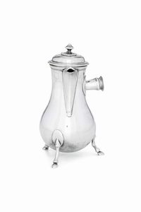 Cioccolatiera. Parigi, prima met del XVIII secolo, maestro argentiere Antoine Leopold.  - Asta Argenti da Collezione | XX secolo - Associazione Nazionale - Case d'Asta italiane