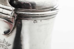 Cioccolatiera. Francia (?), seconda met del XVIII secolo. Marchi consunti di difficile lettura.  - Asta Argenti da Collezione | XX secolo - Associazione Nazionale - Case d'Asta italiane
