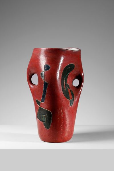 FABBRI AGENORE (1911 - 1998) : Vaso scultoreo  - Asta Asta 410 | DESIGN E ARTI DECORATIVE DEL NOVECENTO - CERAMICHE Online - Associazione Nazionale - Case d'Asta italiane