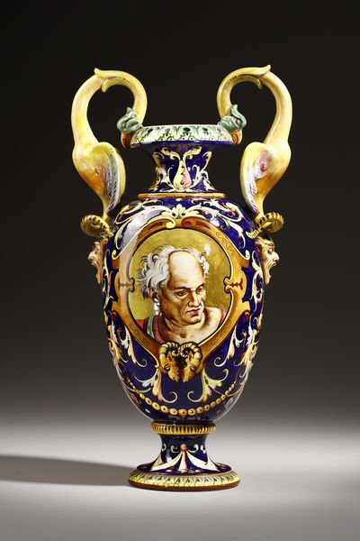 MANIFATTURA DI FAENZA : Vaso biansato  - Asta Asta 410 | DESIGN E ARTI DECORATIVE DEL NOVECENTO - CERAMICHE Online - Associazione Nazionale - Case d'Asta italiane