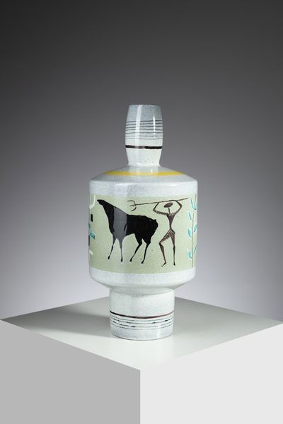 SAN POLO VENEZIA : Vaso con decoro attribuibile a Elio de Pasco  - Asta Asta 410 | DESIGN E ARTI DECORATIVE DEL NOVECENTO - CERAMICHE Online - Associazione Nazionale - Case d'Asta italiane