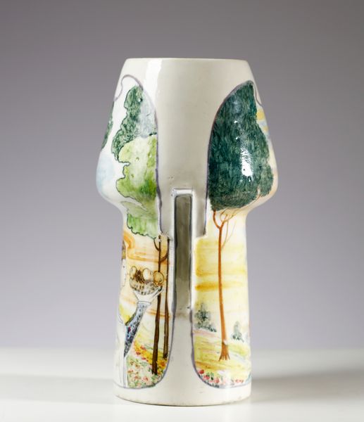 POGGI NICOLO' (1865 - 1915) : Vaso per Quaglino e Poggi  - Asta Asta 410 | DESIGN E ARTI DECORATIVE DEL NOVECENTO - CERAMICHE Online - Associazione Nazionale - Case d'Asta italiane