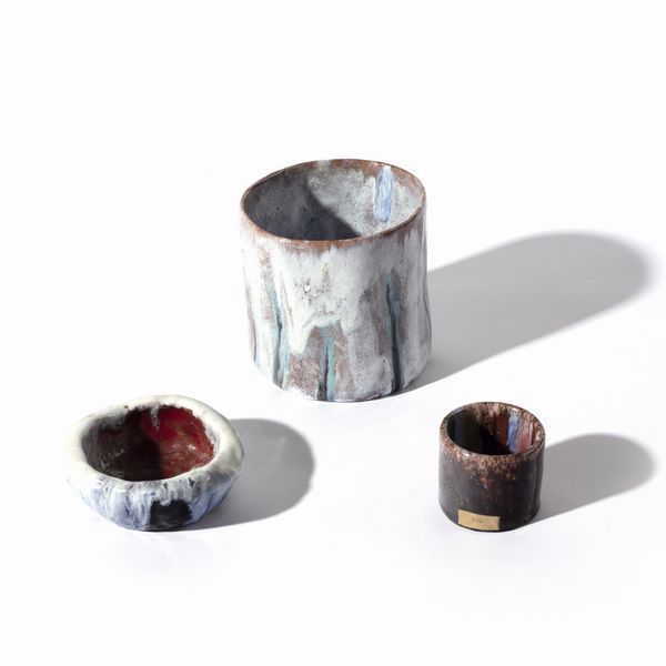 NEERA GATTI  (1906 - 1973) : Vaso, piccolo vaso e piccola ciotola  - Asta Asta 410 | DESIGN E ARTI DECORATIVE DEL NOVECENTO - CERAMICHE Online - Associazione Nazionale - Case d'Asta italiane