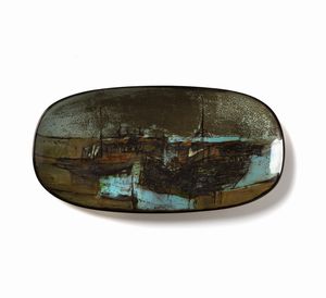 VALENTINI NANNI (1932 - 1985) - Piatto per Baratti Pesaro