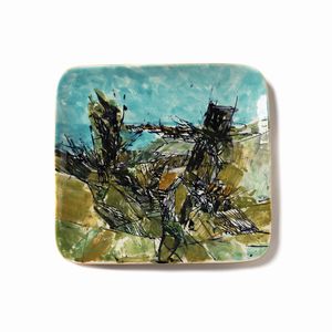 VALENTINI NANNI (1932 - 1985) - Piatto per Baratti Pesaro