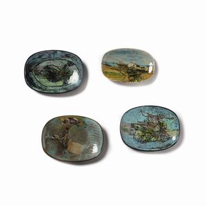 VALENTINI NANNI (1932 - 1985) - Quattro piatti per Baratti Pesaro