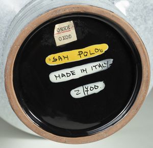 SAN POLO VENEZIA : Vaso con decoro attribuibile a Elio de Pasco  - Asta Asta 410 | DESIGN E ARTI DECORATIVE DEL NOVECENTO - CERAMICHE Online - Associazione Nazionale - Case d'Asta italiane
